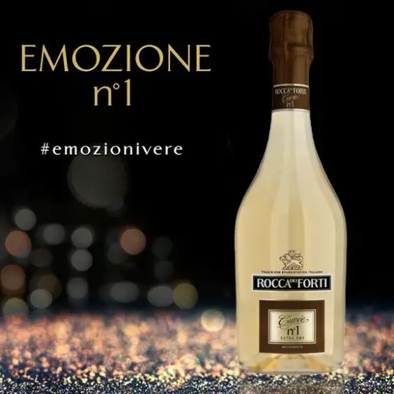  Итальянское Сверкающее вино Rocca dei Forti Cuvee n.1 Экстра сухие millesimanto 750 мл стеклянная бутылка поставка