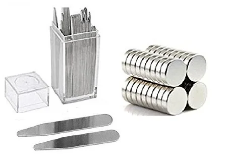 Collar stays magnetic One Size Various Size for Men Shirts Metal Collar Bones Inserts Stiffeners, USA based in stock