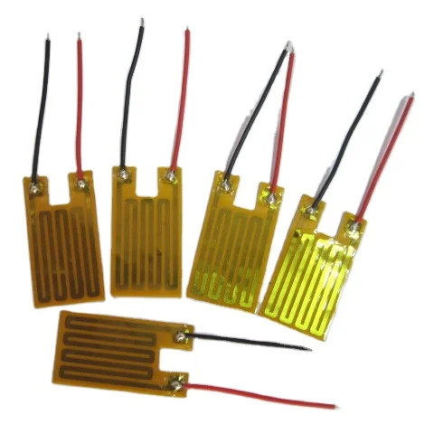 12 В 24 в 24 В Электрический Гибкий тонкий Полиимид PI нагревательный пленочный нагреватель