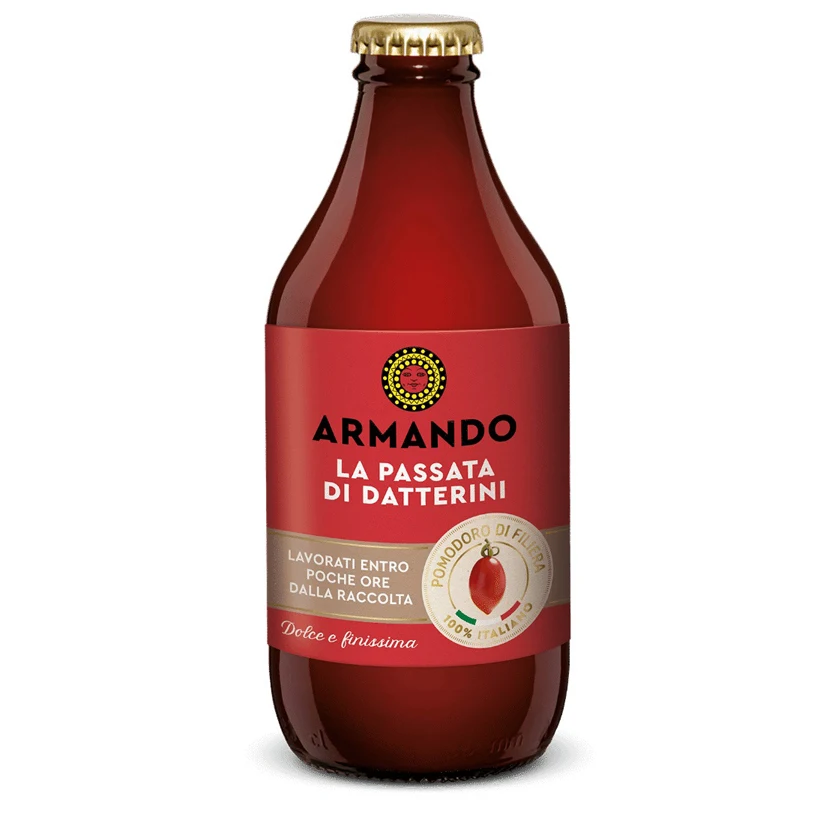 Top Quality 100% Italian Premium Quality Ready Peeled Datterini Tomatoes Sauce 320g can for seasoning