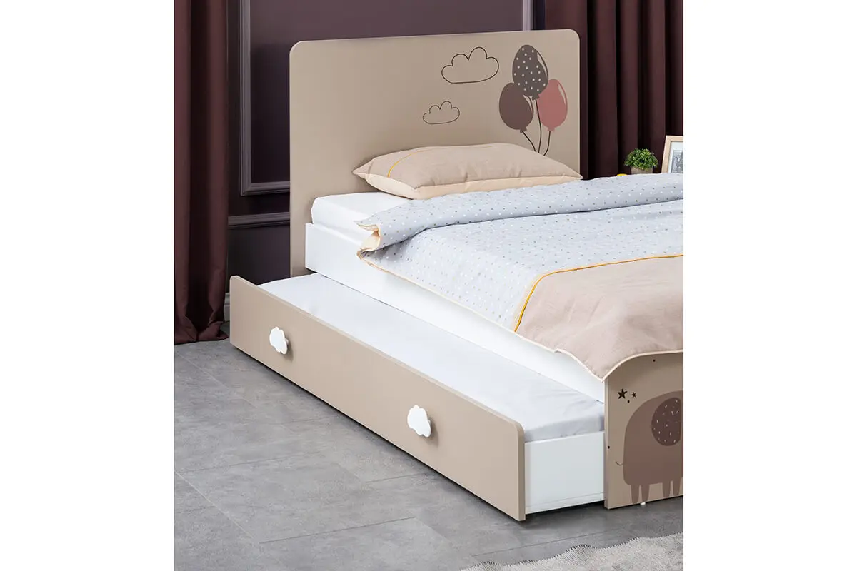 Economic Cheap Kid Teen Bedroom Furniture Set Natural Modern Functional Hygienic Wardrobe Study Desk (ider Jungle teen room)