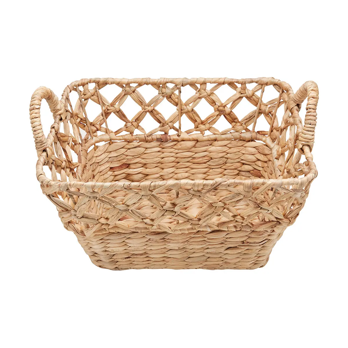 Water Hyacinth Basket Laundry Basket Organization Storage Basket with Handles Vietnam Supplier Competitive Price Wholesale