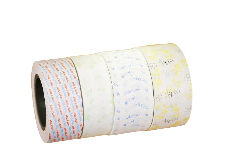 Sanitary Napkin Panty Liner Raw Material Customized Printing Silicone Coated Release Paper Roll Releasing Tape