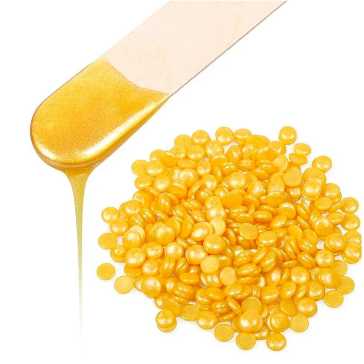 Gentle hot film wax in granules Natural 1 kg easily captures short and coarse hair on uneven surfaces, wax