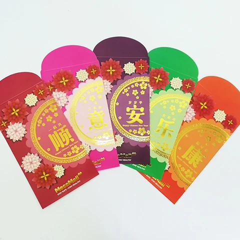 Customized Design Company Red Packet / Custom Printing Ang Pao for Chinese New Year or Any Festivals
