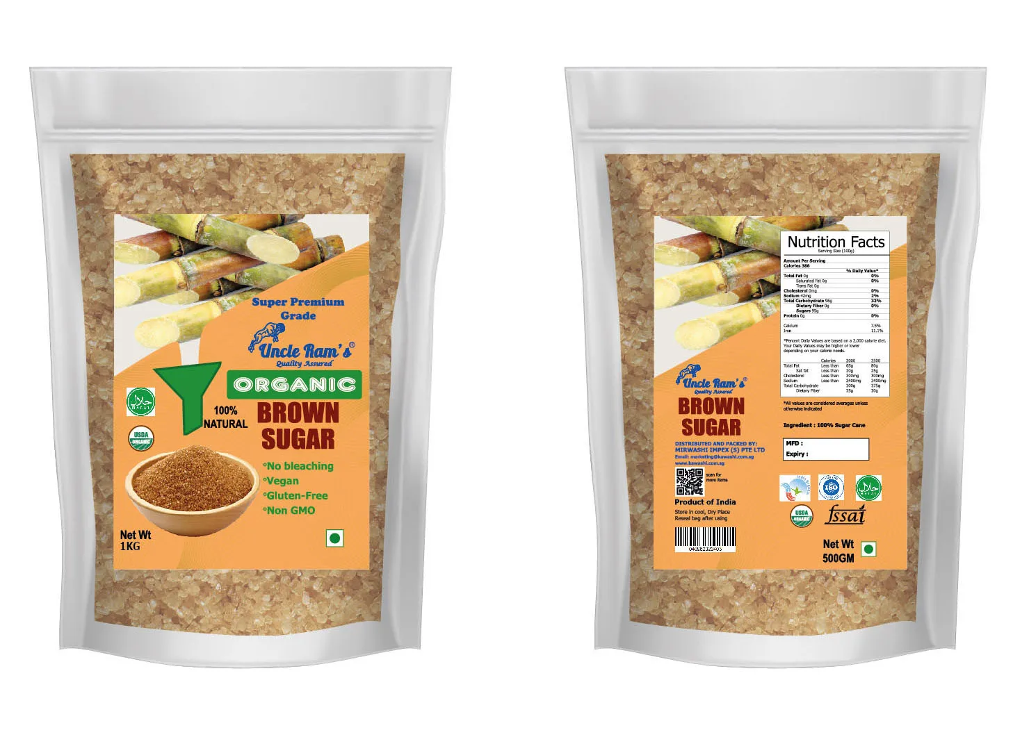 
Organic Brown Sugar Natural Brown With 2 Years Shelf Life From India 