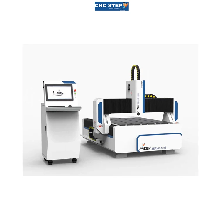 Серводвигатель станок по дереву с ЧПУ T-Rex-Servo-1218 с прочной стальной рамой