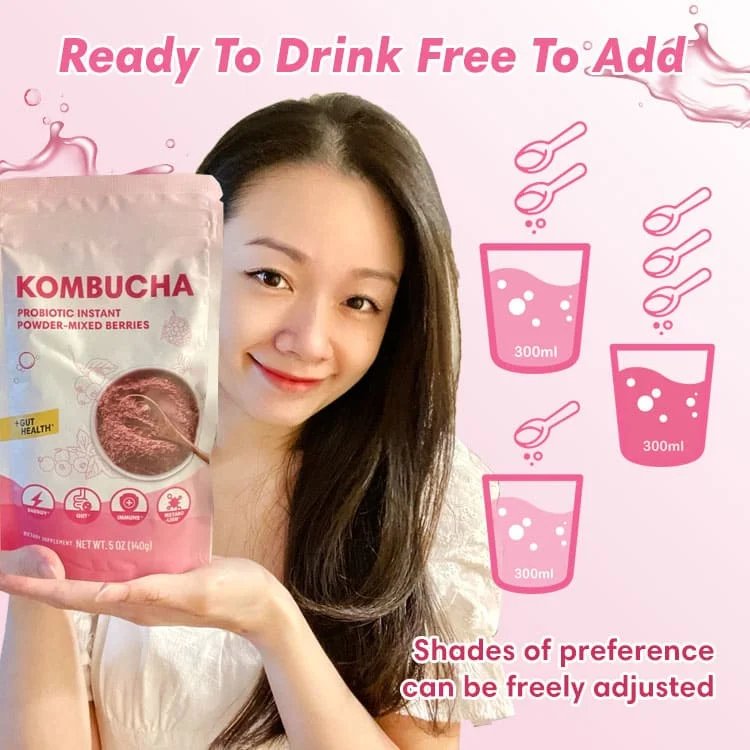 Instant Kombucha herbal extract detox tea power supplement for men women unisex kombucha scoby drink