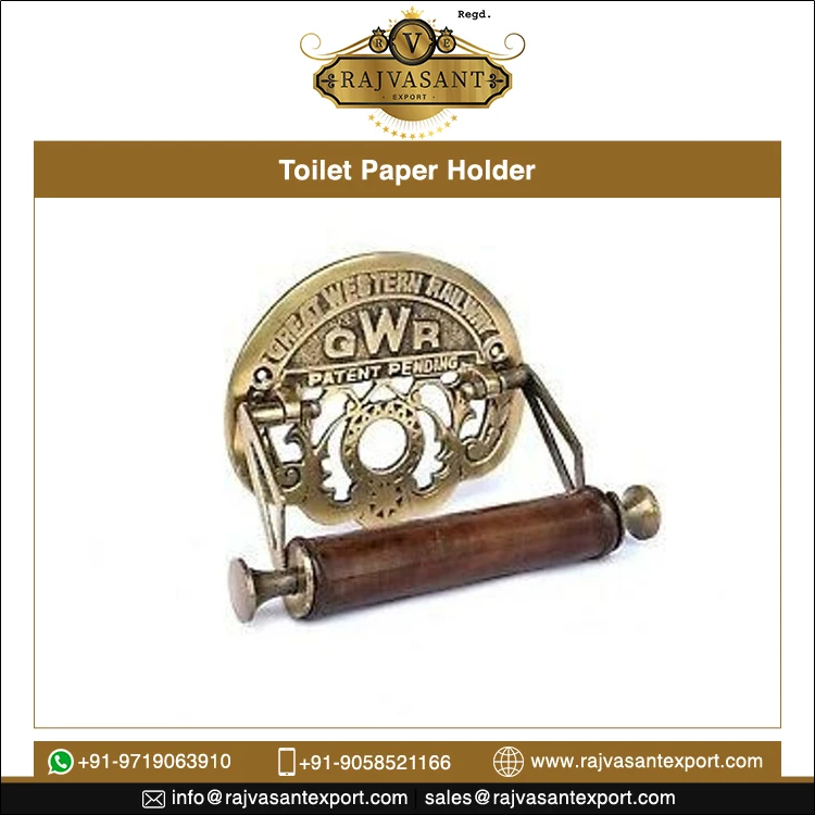 Antique Pattern Victorian Style Cast Iron wall mounted Bathroom Toilet Paper Holder GWR Vintage Toilet Roll Loo Paper Holder