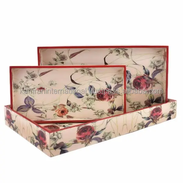 Hot Selling Mango Wooden Tray Home & Hotel Decorative Tray Wooden Serving Tray