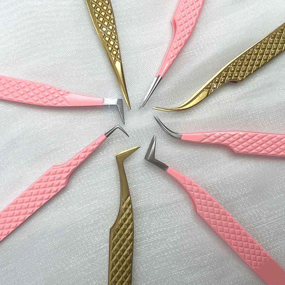Tweezers eyelash tweezers eyebrow Personalized Tweezers Cute Wholesale slanted eyebrow multi colors for salons and household
