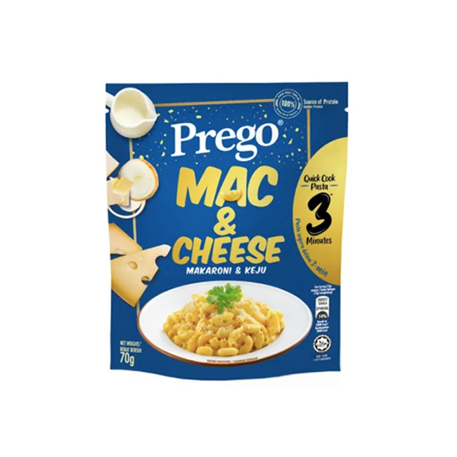 Ready Stock Halal Food Instant Quick Cook Pasta Mac & Cheese Easily Prepared Instant Food Pasta Perfect For Travel