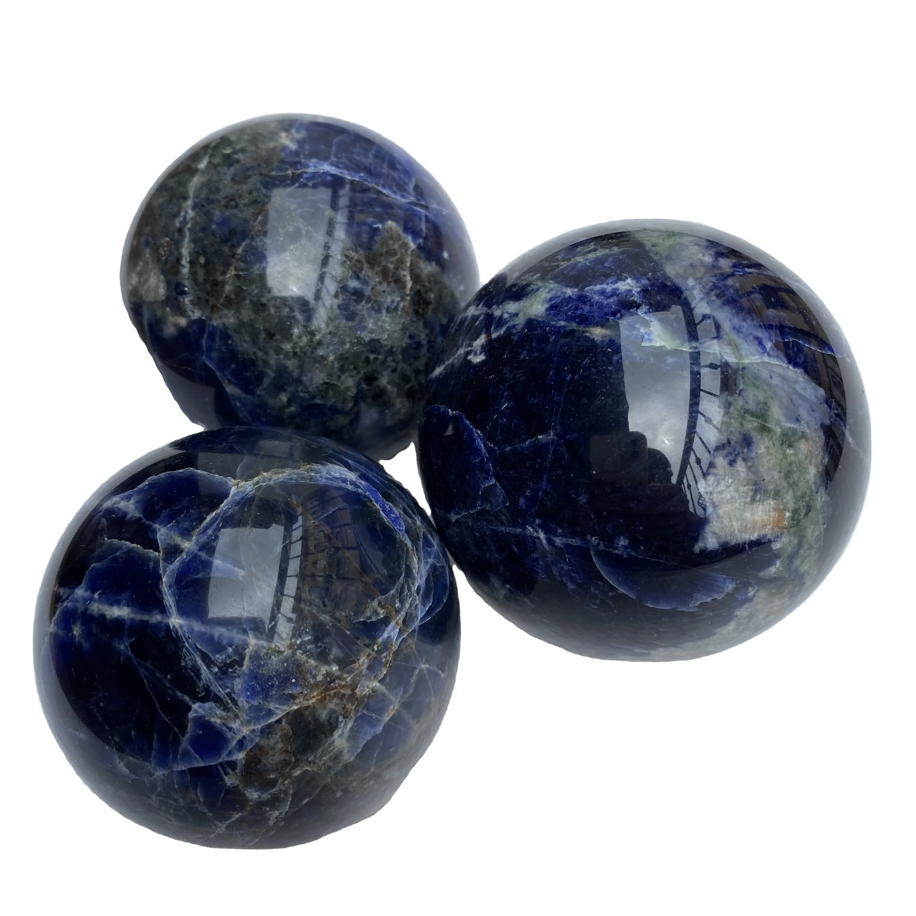 Natural Amethyst Round Single Sodalite Crystal Tower Point  Raw Stone Custom