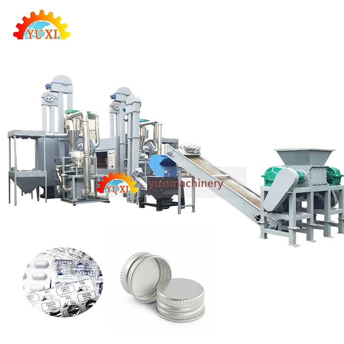 High Efficiency Waste Medical Blister Recycling Machine Aluminum Plastic Recycle Separating Machine