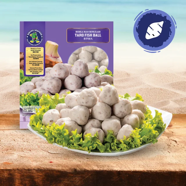 Yam with fish ball Frozen seafood Ball