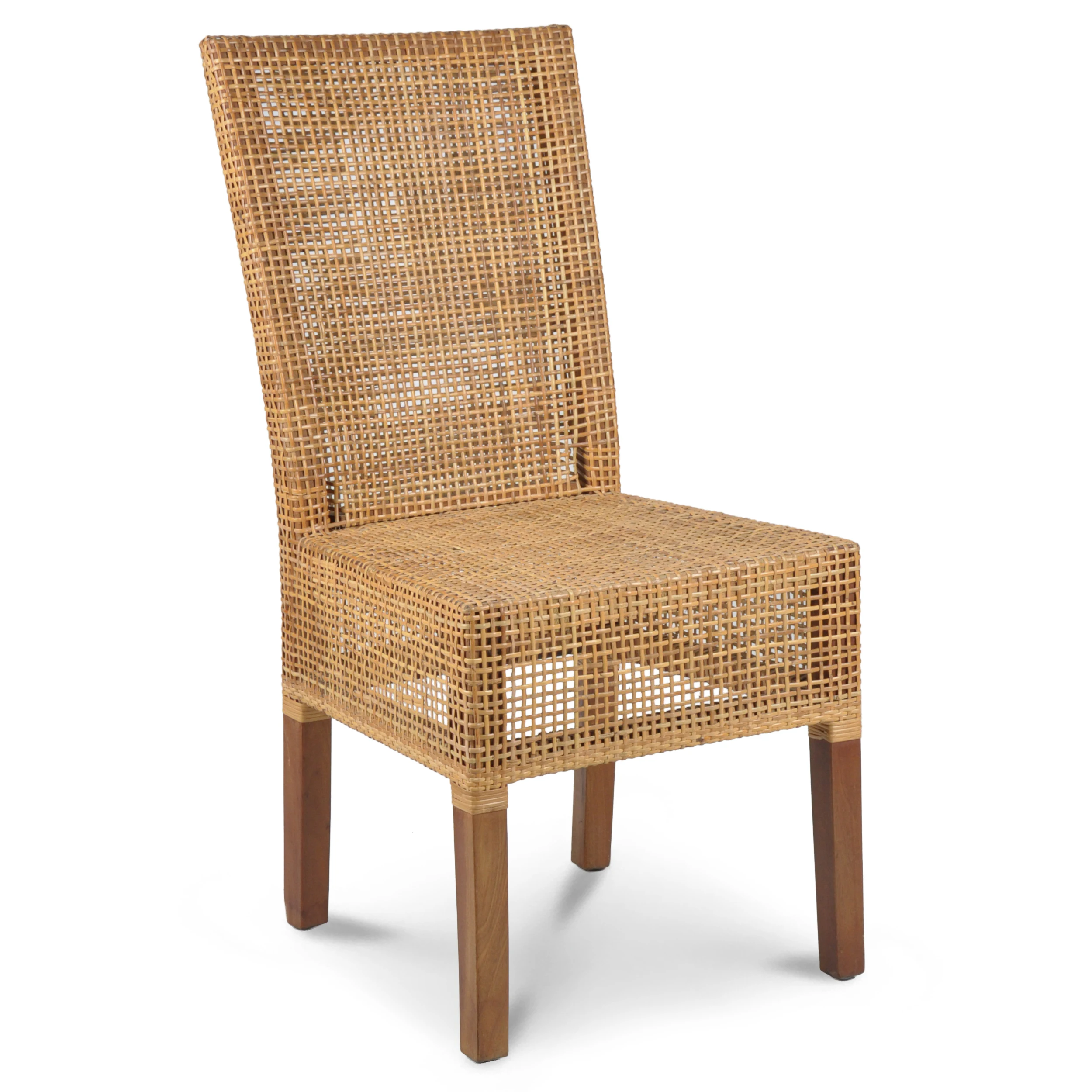 Обеденный стул Abaca с деревянной рамой, стул из натурального ротанга для домашней мебели