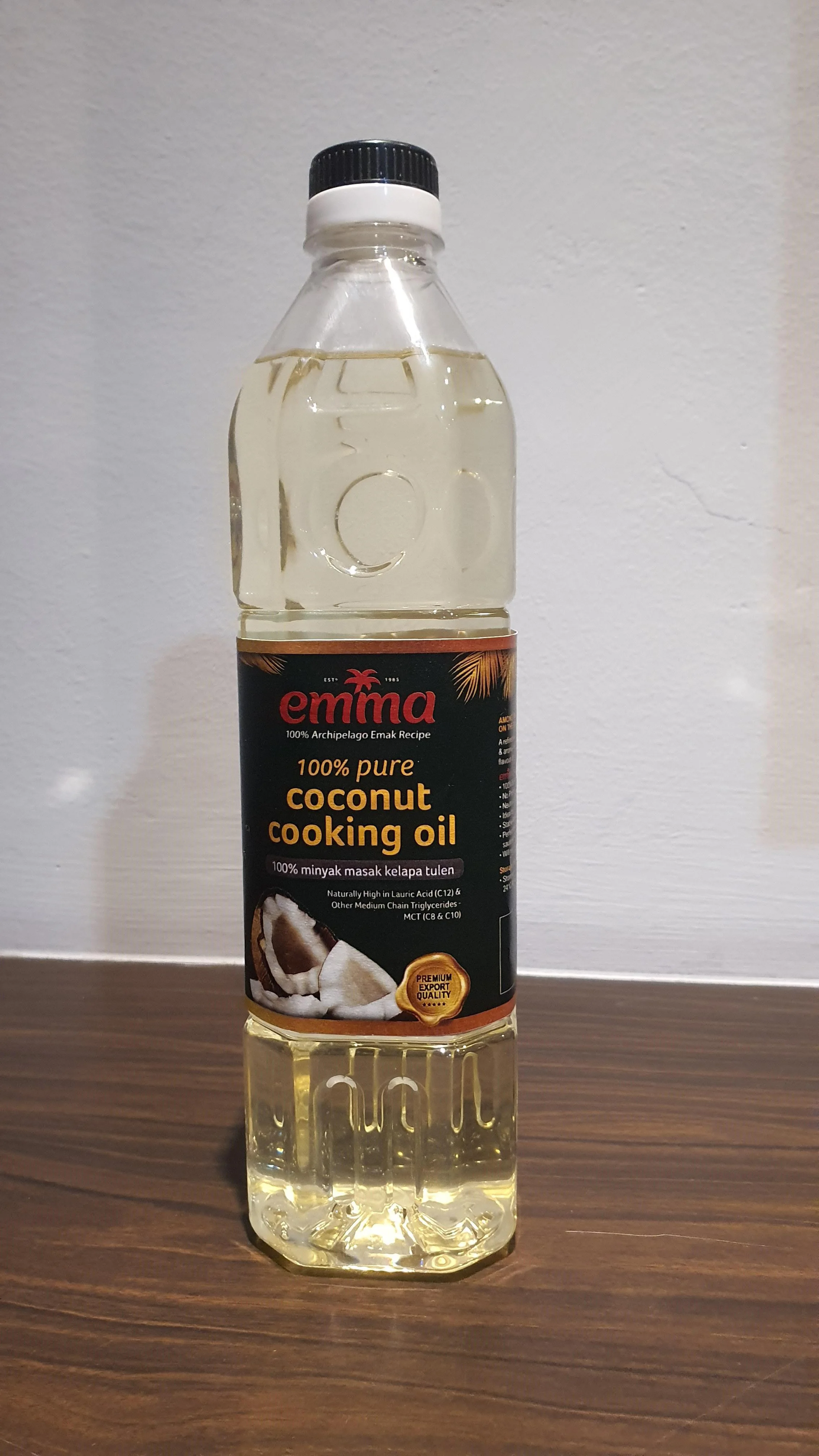 
Coconut Oil EMMA 100% Pure Coconut Oil for Cooking / Stir Fry / Baking / Deep Frying 