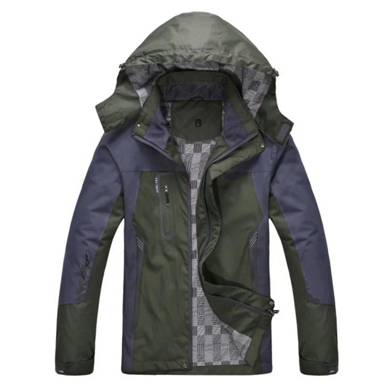 High quality Softshell Jacket Outdoor Hooded Multi Pockets Breathable Hiking Jacket for Men  FSW-04-03-19