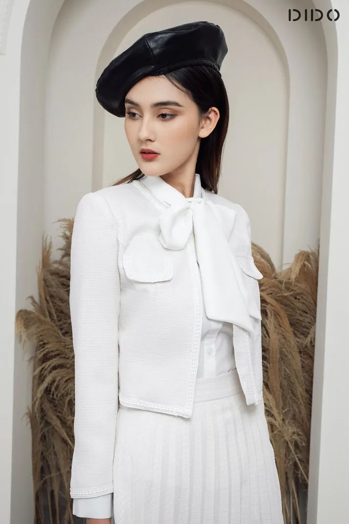 New Arrival !!! Wholesale Casual Dresses Womens Skirt Outfit Set Dress Fabric tweed Fashion clothing for women from Viet Nam