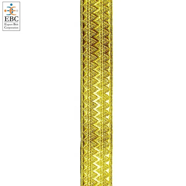 Gold Mylar Braid Metallic Pilot Gallon Gimp Braid Lace Customized Laurex Metal Thread Braid Lace for Ranks Sleeves Custom Sizes