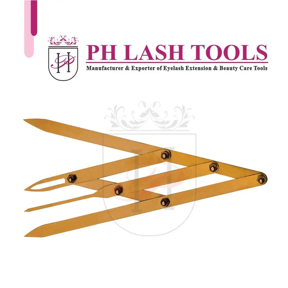 Private Label Positioning Microblading Measuring Tool Gold Black Golden Ratio Eyebrow Divider Microblading Eyebrow Ruler