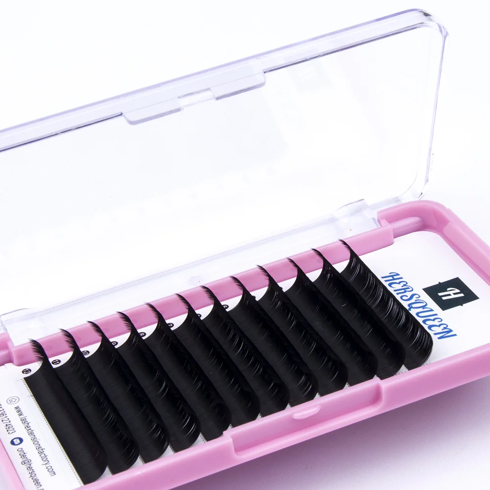  0.07 hotselling volume eyelash extensions Loose Base Fluffy Volume Lashes Private Label Cashmere Silk Faux Mink