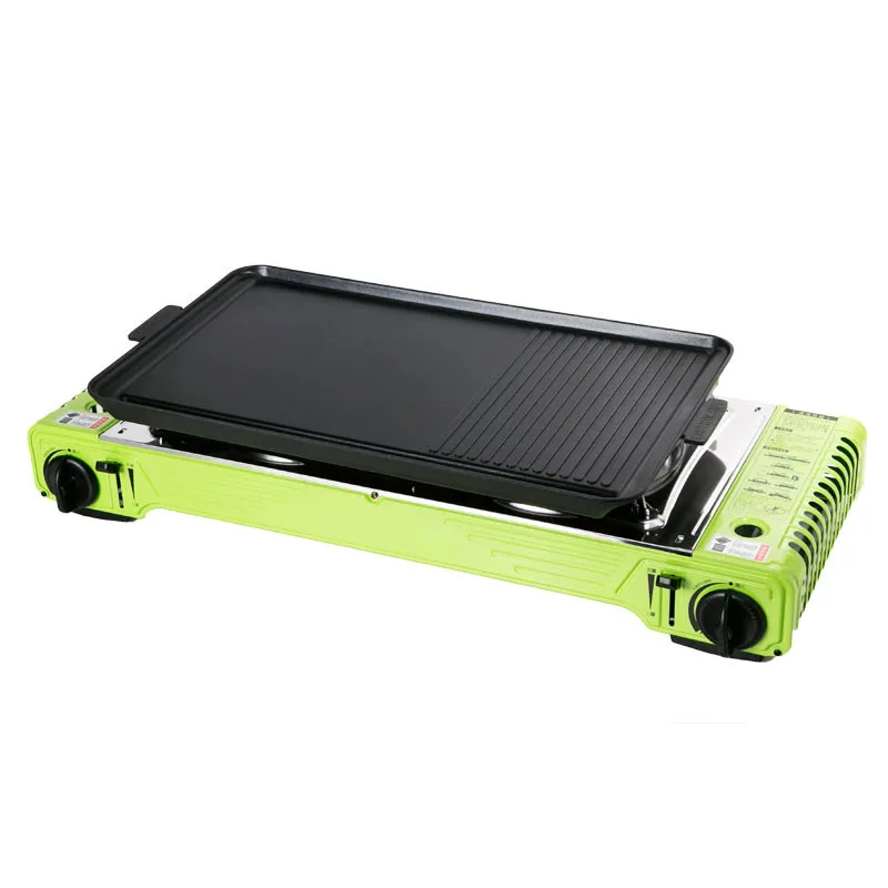 Cooking kerosene cooker wok cooktop portable 2 in 1 camping 2 burner gas stove