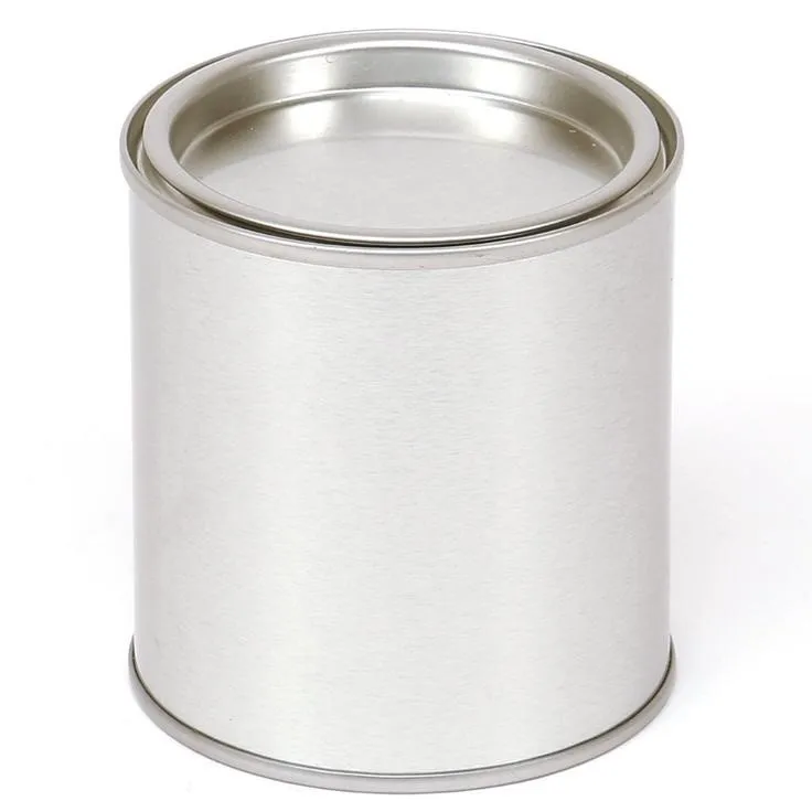 Серебряный Круглый оловянный горшок для краски, Доставка в течение 7 дней, в наличии в ЕС
