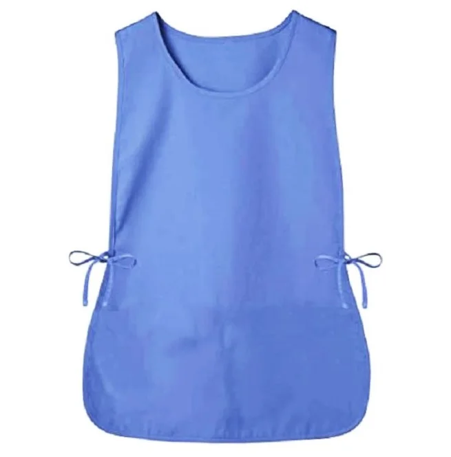 Wholesale PU Coated Fabric Breathable Waterproof Nursery Apron Antibacterial Antistatic Apron for Elderly