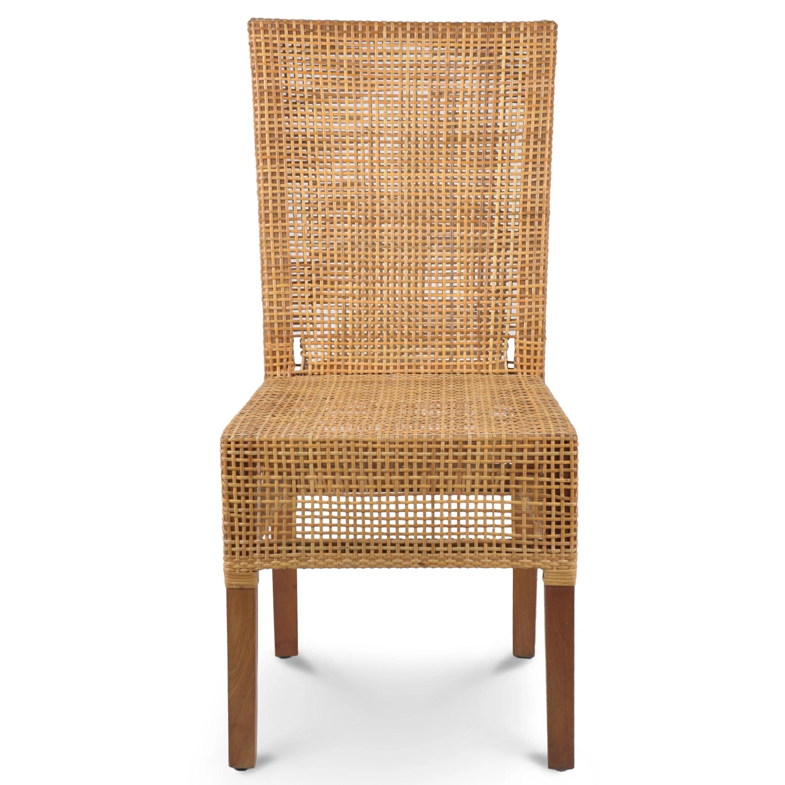 Обеденный стул Abaca с деревянной рамой из натурального ротанга для домашней мебели