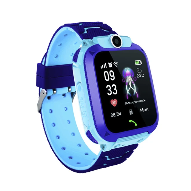 Детские Смарт-часы IP67, водонепроницаемые детские часы с аварийным определителем, система установки Q12