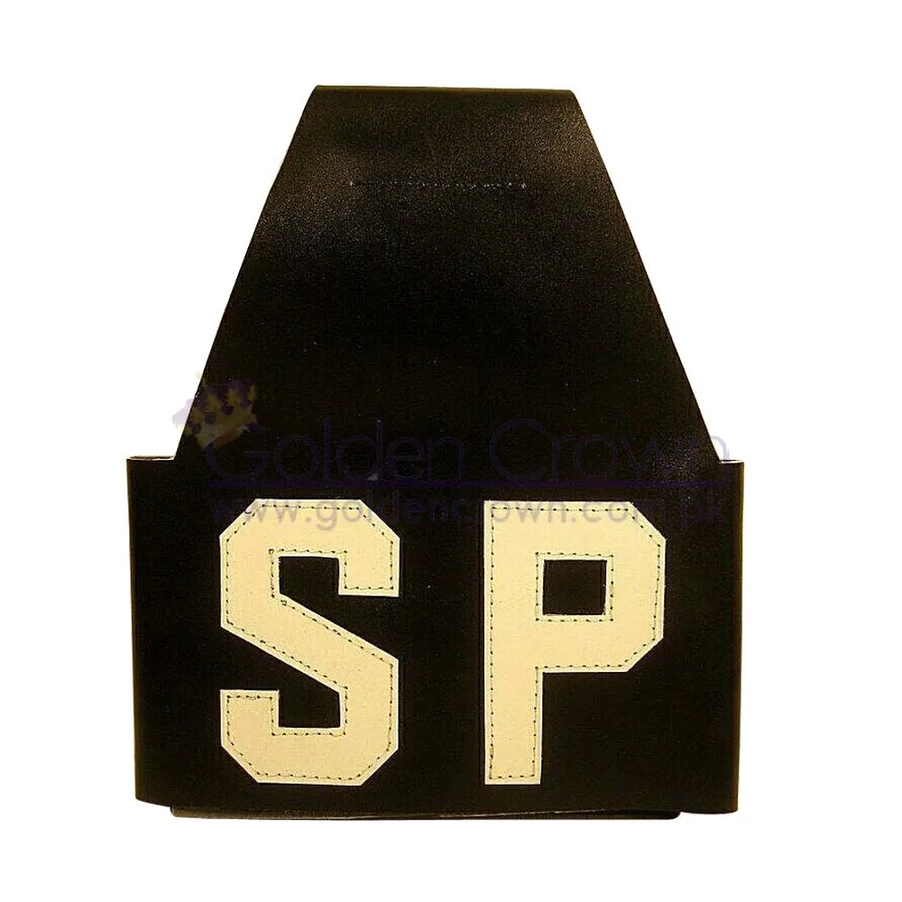 US Air Force Security Police Navy Shore Patrol SP Armband Brassard Leather (1600074565603)