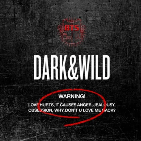 Альбом KPOP для официальной группы мальчиков первый альбом BangTan Boys DARK &
