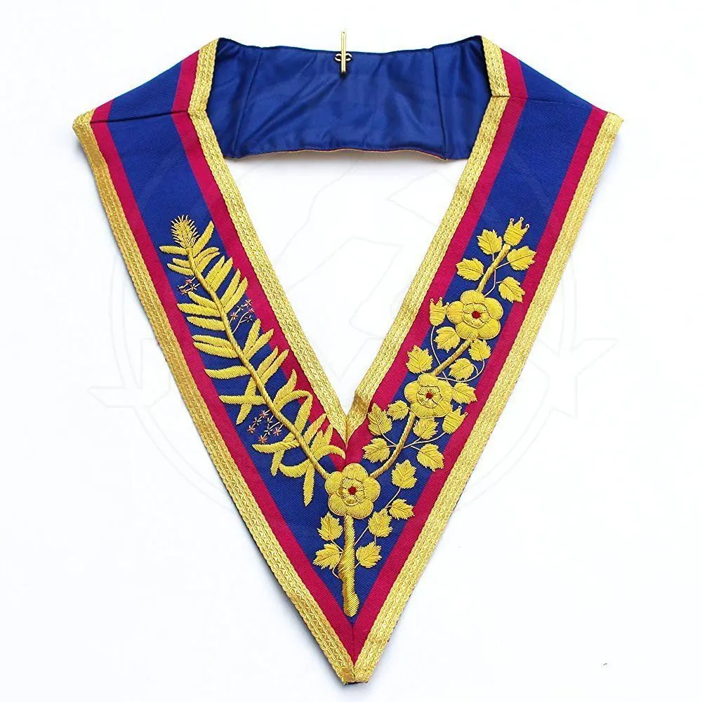 Wholesale Masonic Regalia Chain Collar ,Golden Blue Lodge Master Mason Chain Collar