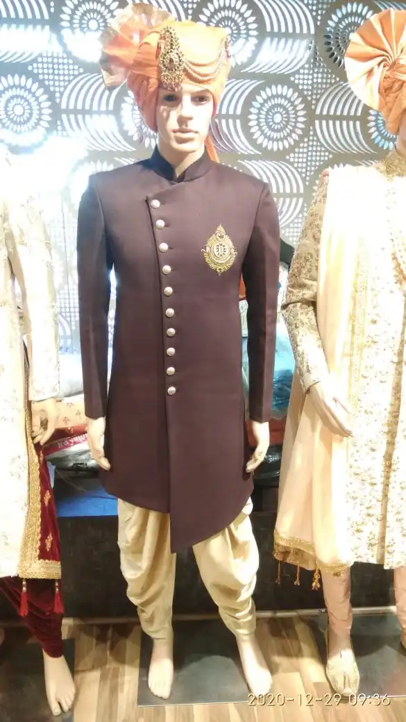 BOLLYWOOD INDIAN TRADITIONAL TREND LATEST INDO WESTERN SUIT WITH KURTA AND PAJAMA SET