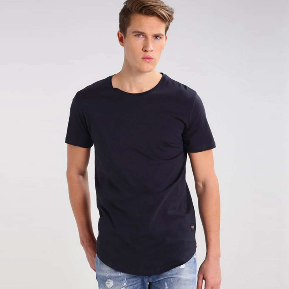  Мужская повседневная спортивная футболка из хлопчатобумажной ткани по оптовой цене