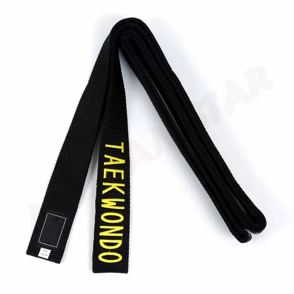 Best Sale Custom Color Martial Arts Belts Karate /Taekwondo black belt for Sale