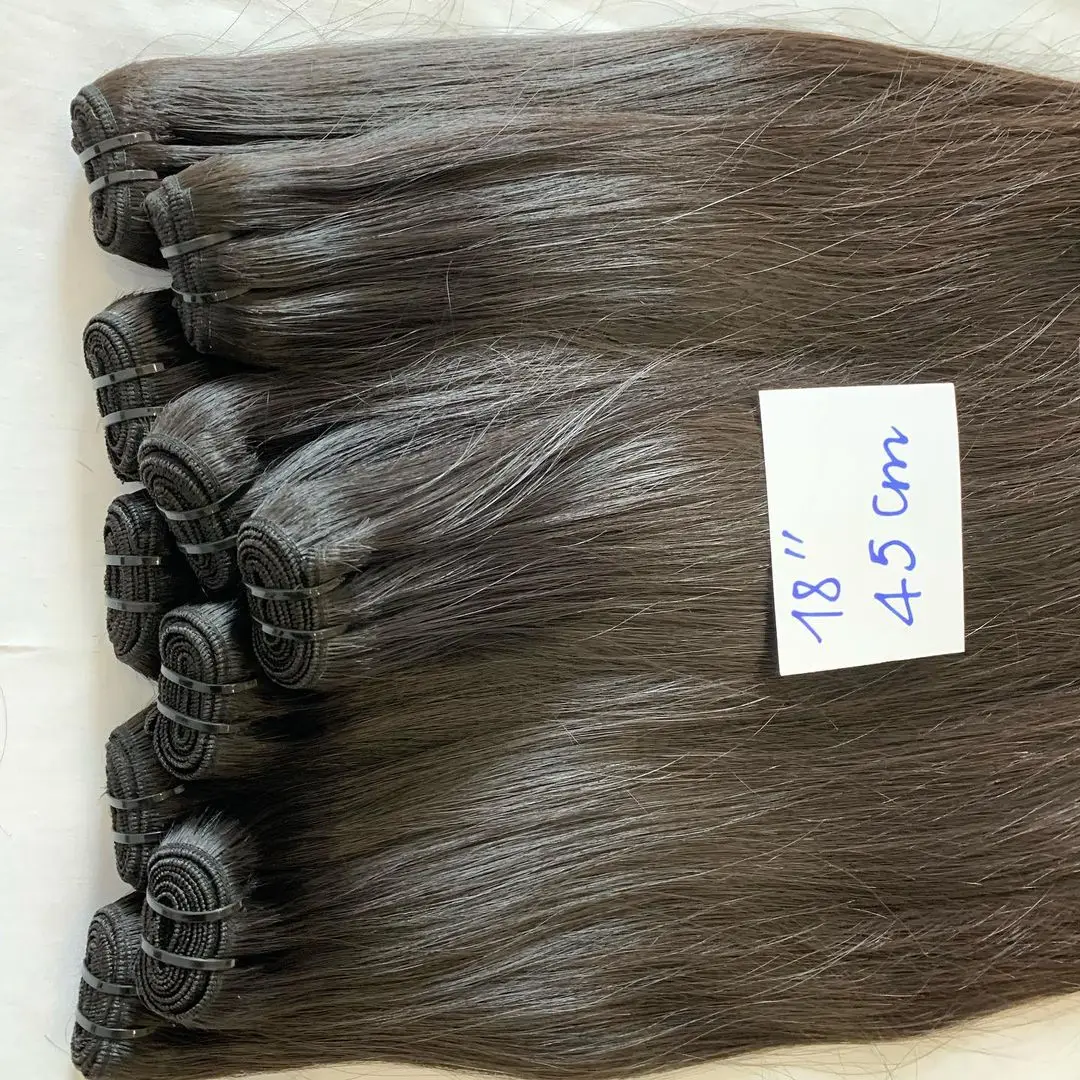 Double Weft Drawn Remy unprocessed wholesale 100% one donor Vietnamese human raw cuticle aligned virgin hair vendors