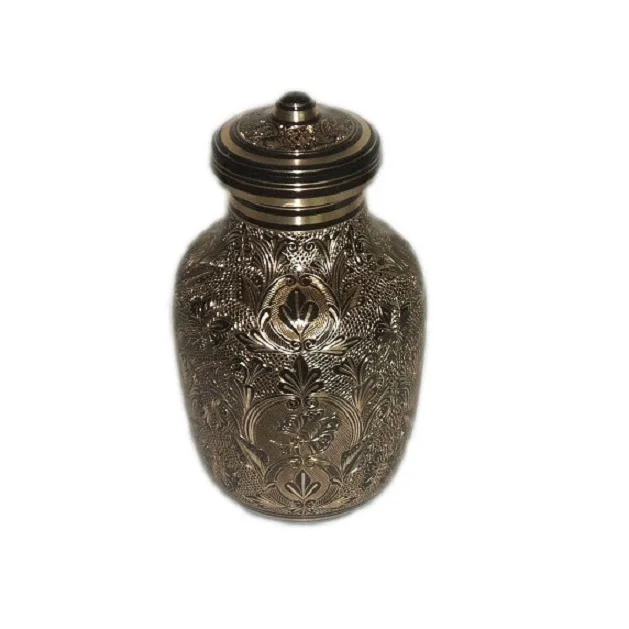  Цветные эмалированные металлические урны Khakis среднего века дизайнерские для кремации взрослых похоронные оптом