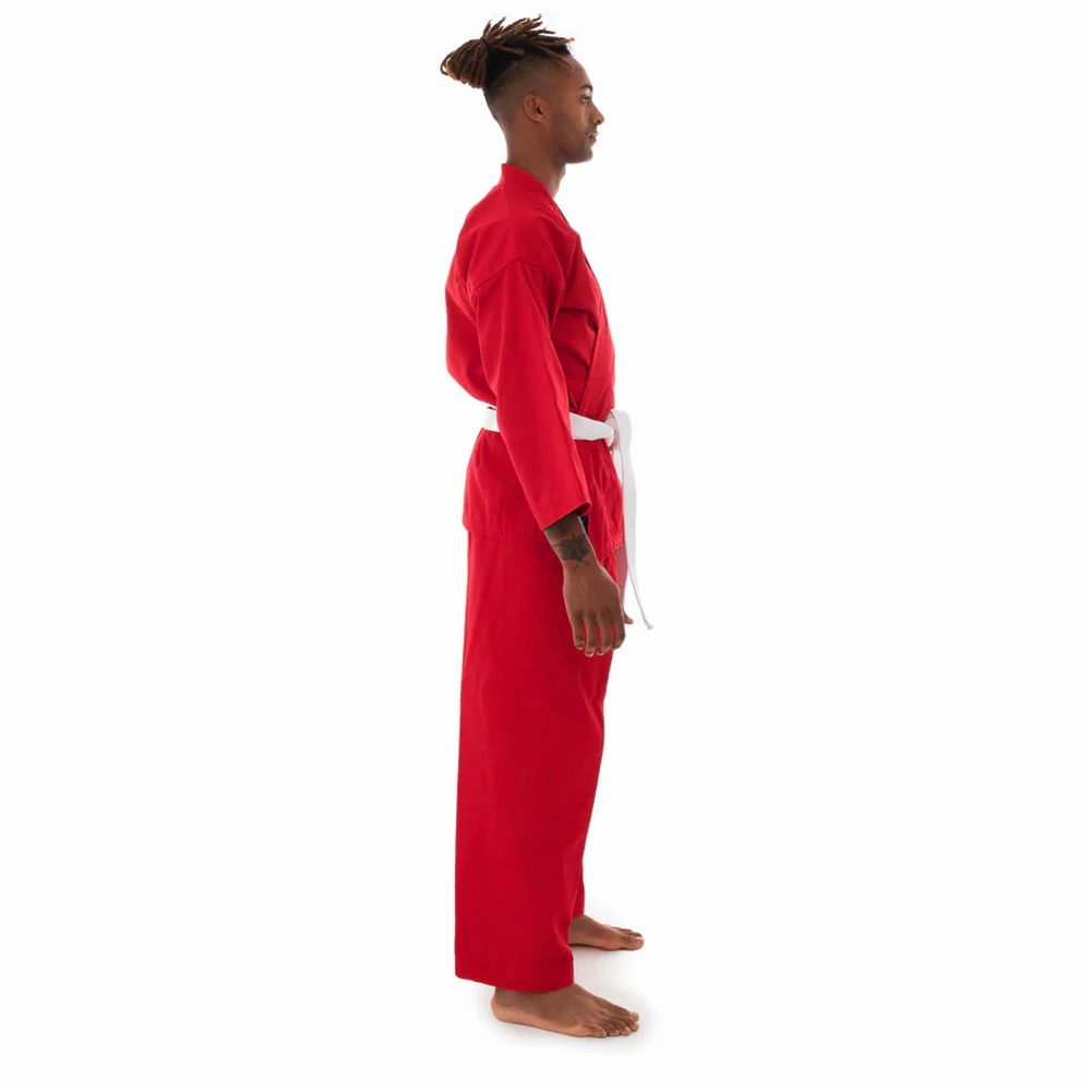 High Quality Sportswear Martial Arts BJJ Uniforms Red Color Made in Cotton  / Polyester Brazilian Jui Jitsu Suits