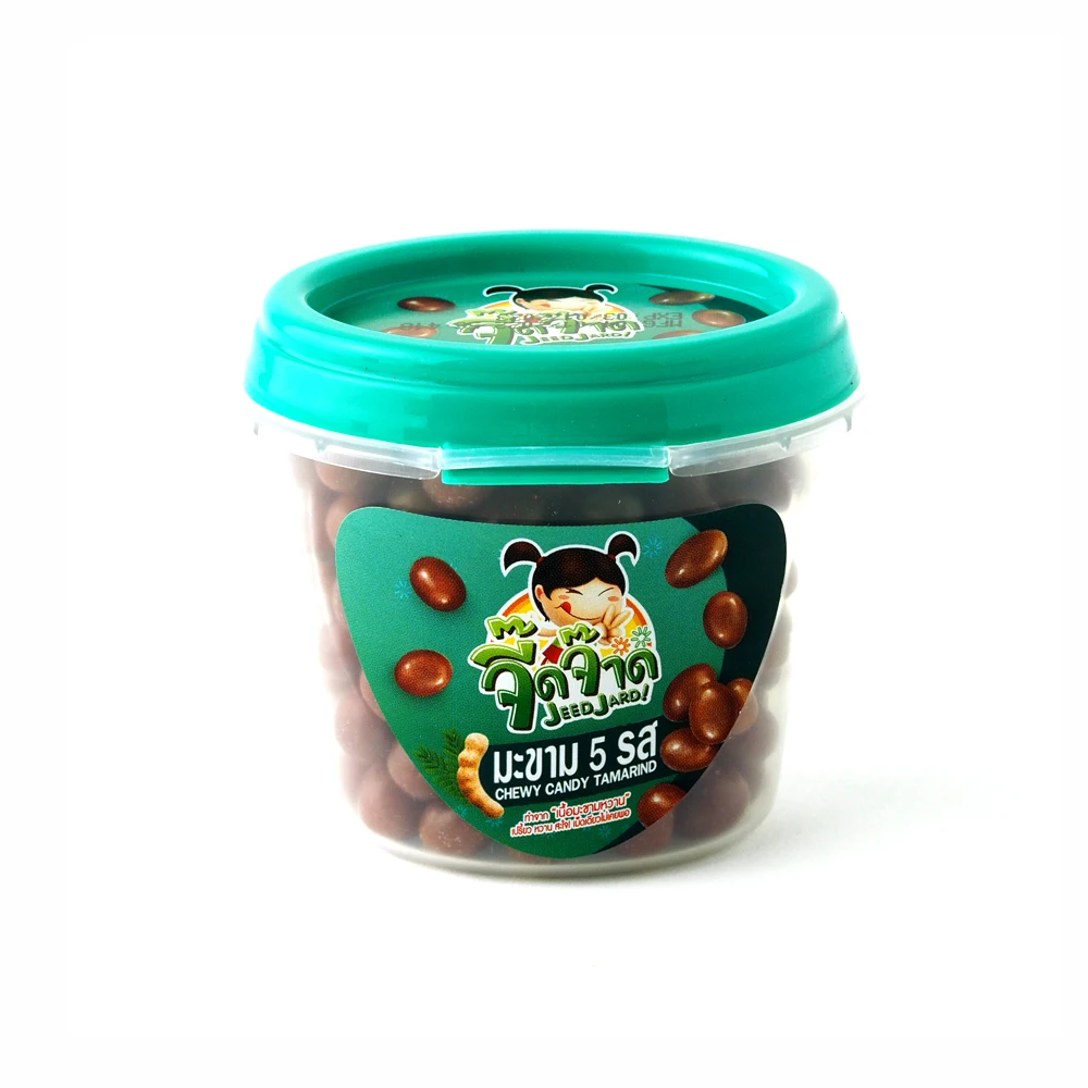 Tamarind Gummy Candy Sweet Fruity Flavor Bottle Packaging 29% Tamarind from TH 12 Months Original Glucose Brown Ball