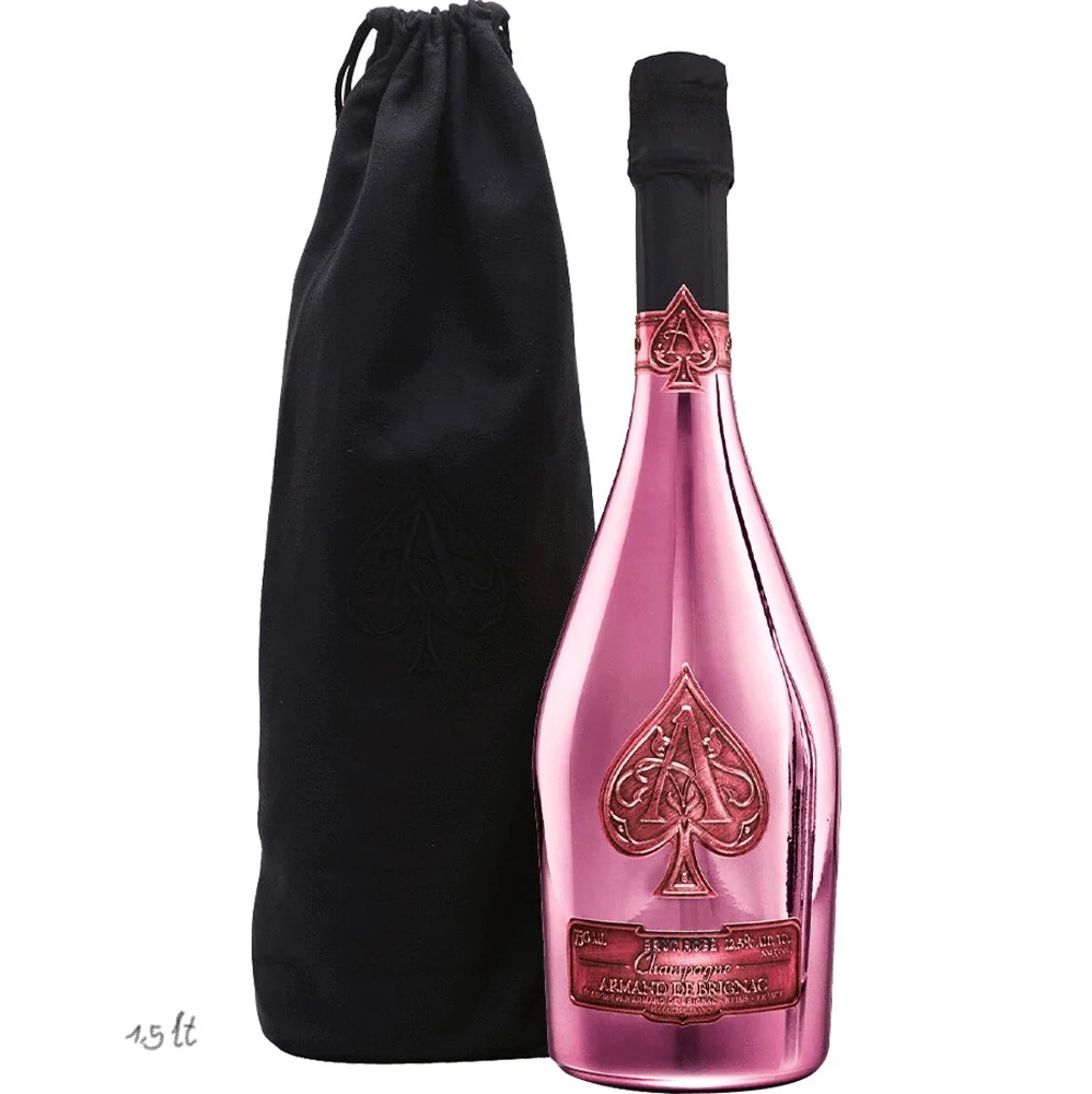 Высококачественный французский Шампанский-1500cl Armand De Brignac-розовый бархат-Magnum-готовый к отправке