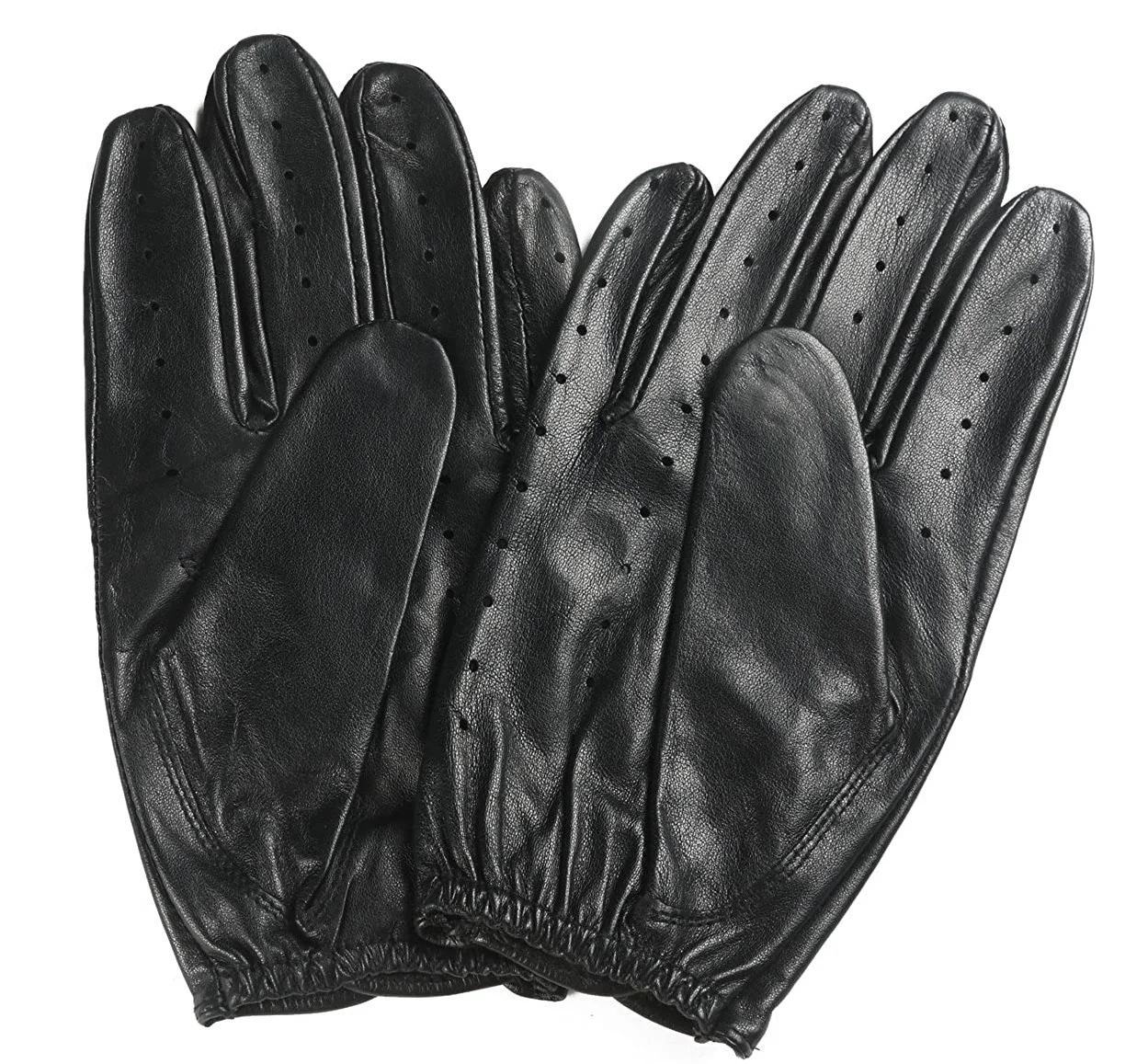 Высококачественные Мягкие Водонепроницаемые гибкие мужские модные перчатки из козьей кожи для вождения кожаные водителя всех размеров