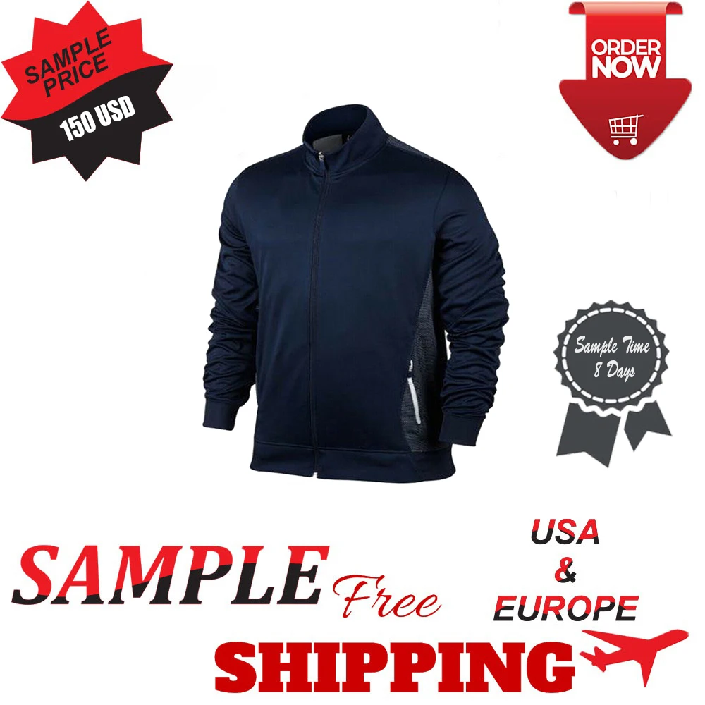 soccer jackets tracksuits Pakistan Manufacturer High Quality Sports Wear Track Jackets Breathable Men Sports Jacket