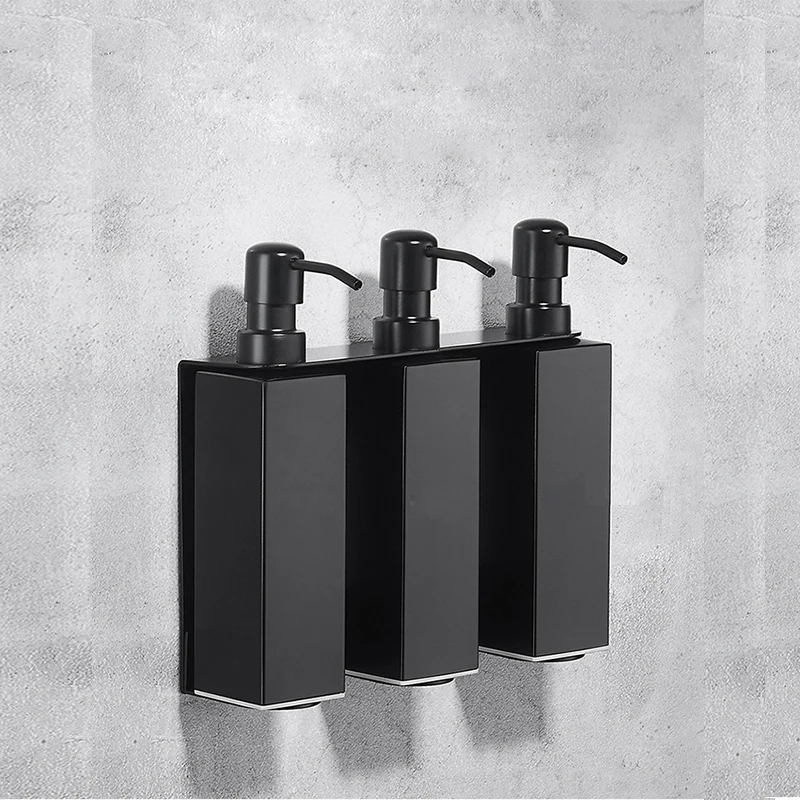 Новый дизайн, видимый настенный тройной дозатор мыла для ванных комнат в отеле
