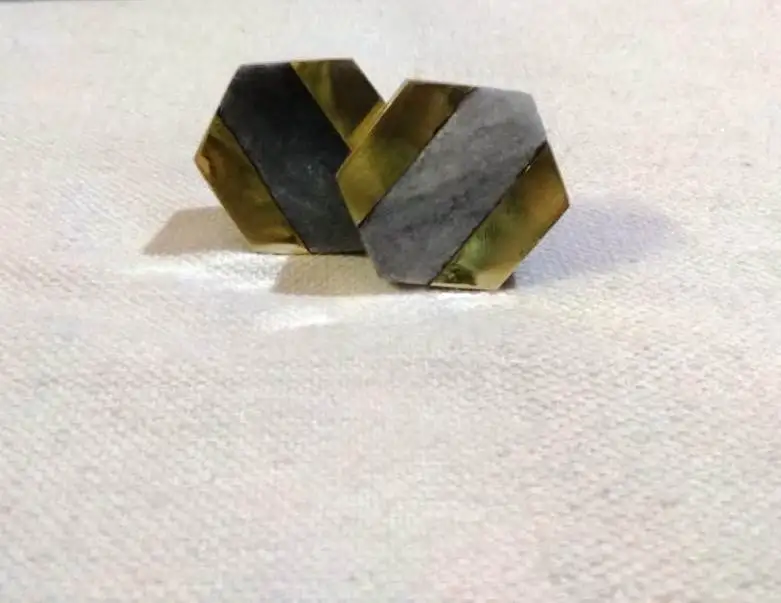 Ручка для шкафа из мрамора и латуни новейшего дизайна в скандинавском современном стиле под заказ каменные ящики ручки Индии