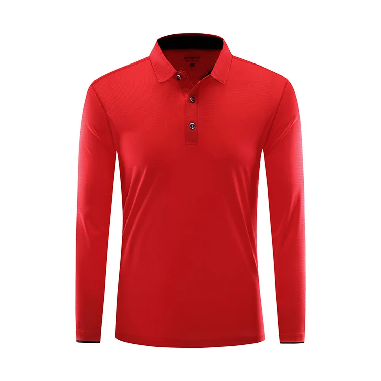Wholesale cheap 100% Polyester Quick Dried Fit Muscle Sleeve Sport Polo Shirt S M L XL