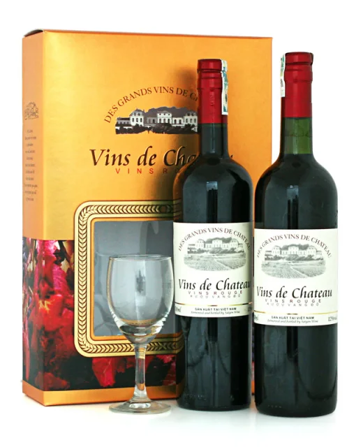 Best Product Vins De Chateau Couple + Glass 6 valc 700ml - Popular Liquor