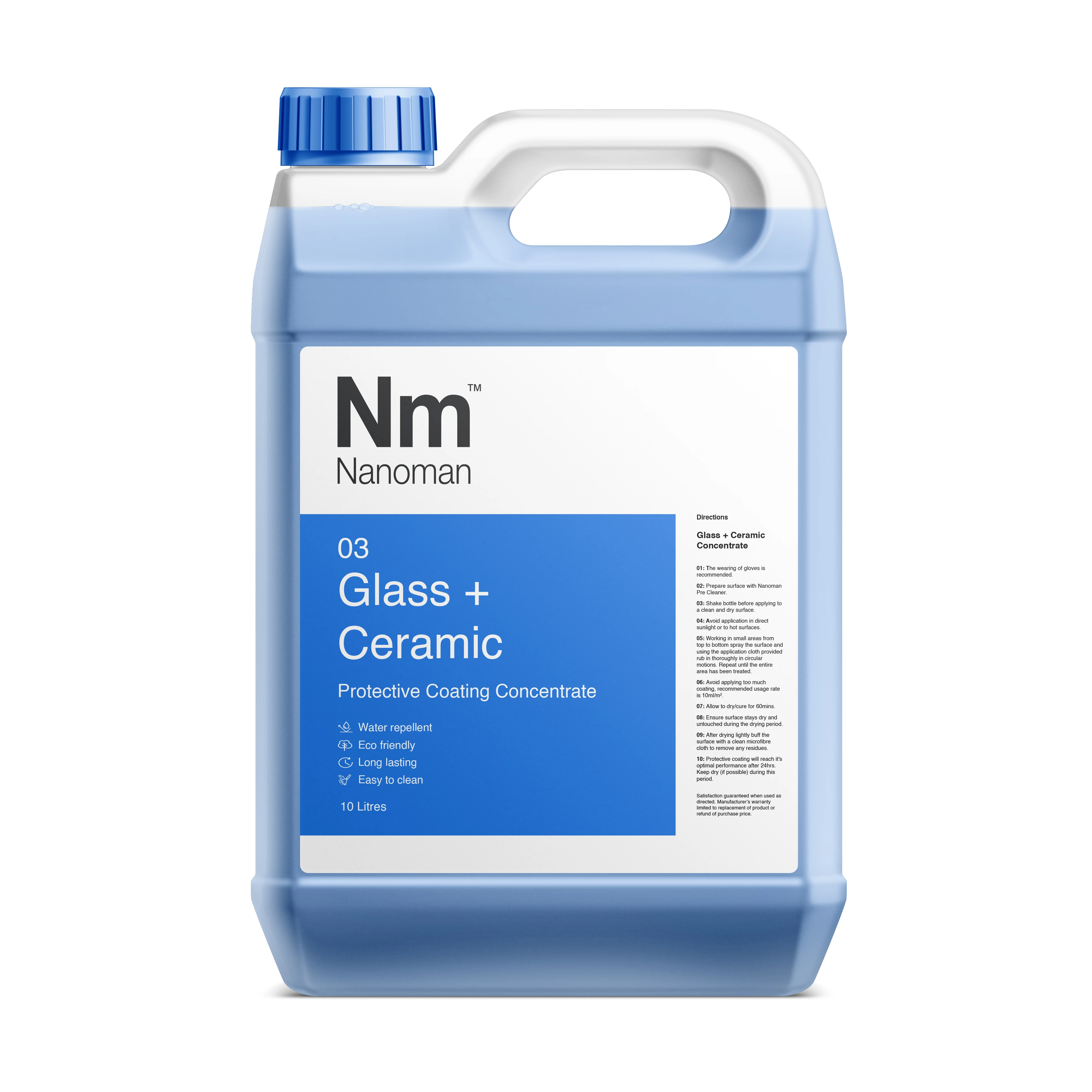 
Nanoman Glass and Ceramic - Super Hydrophobic Nano Coating for Glass, Solar Panels 
