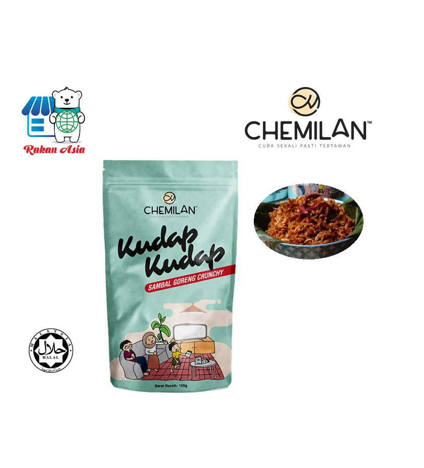 Hot Selling Malaysia Brand Chemilan Kudap-Kudap Sambal Goreng Crunchy 150g